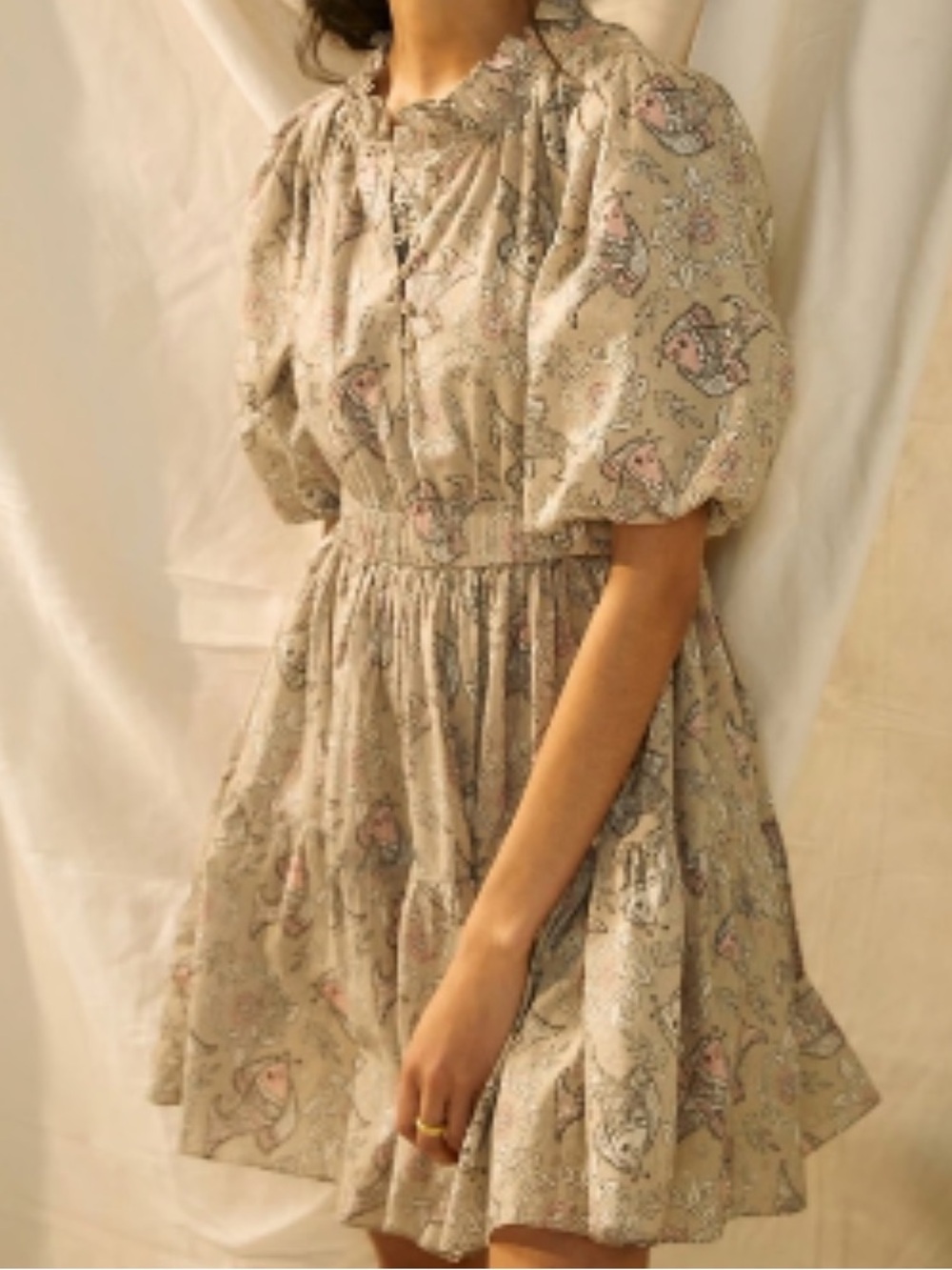 Anthropologie Le Me Be  Celeste Cotton Dress Sz 2